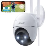 2k outdoor wifi surveillance camera, cam�ra ip 360� compatible avec 2. 4ghz / 5ghz, vision nocturne couleur, ...