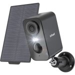 2k cam�ra surveillance wifi exterieure sans fil solaire, vision nocturne couleur, ai d�tection mouvement, ...