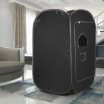 2l vapeur noir portable ménage sauna box avec petite chaise pliante taille 80×80×135cm 2l vapeur noir portable ménage sauna box avec petite chaise pliante taille 80×80×135cm