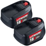 Pdstation - 2pack pour bosch pba 18v 3. 8ah batterie xl 1600a005b0 pst 18 psb