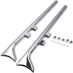 2pcs 36  fishtail exhaust slip on mufflers pour harley touring roadking 95 - 2016