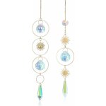 2pcs attrape - soleils capteur de soleil cristal décoration avec pendentif soleil à suspendre en verre ... 2pcs attrape - soleils capteur de soleil cristal décoration avec pendentif soleil à suspendre en verre ...