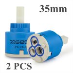Cecipa - 2pcs 35 mm cartouche c�ramique pour raccords � une main