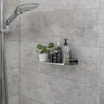 2pcs �tag�re de douche en acier inoxydable - panier de douche �tag�re de douche �tag�re de bain avec ...