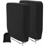 2pcs housse chaise pliante bain de soleil jardin durable, couverture transat fauteuil relax pliable ext�rieur ...