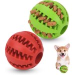 2pcs jouet chien balles, balle de jouet pour chien, chien de jouet de en caoutchouc naturel, jouet d'intellige ...