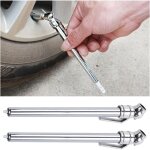 2pcs manom�tre pour pneus � crayon, jauge de pression des pneus portable, manom�tre � acier inoxydable ...
