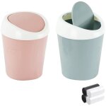 Ersandy - 2pcs petite poubelle mini bureau poubelle, qlfj - furdec mini poubelle en plastique de table ...