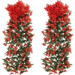 2pcs plantes suspendues artificielles rotin ivy vigne plante artificielle tombante hanging ext�rieur ...