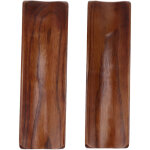 2pcs plateau sushi bois style japonais, plaque rectangulaire longue 18x5cm pour service cracker, f�te, ...