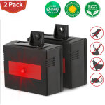 2pcs r�pulsif solaire ultrasonique pour oiseaux et chats, appareil r�pulsif �tanche d'ext�rieur , animaux ...