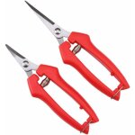 2pcs s�cateurs droits, cisailles � fleurs, cisailles de jardin polyvalentes pour arranger les fleurs, ...