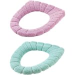 2pcs si�ge de toilette, �paissir housse pour abattant de wc coussins, tapis de coussin de toilette r�tractable ...