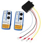 2pcs tlcommande de treuil sans fil 12v, robuste, porte  distance 78'' / 20m, avec voyant lumineux ...