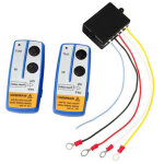 2pcs tlcommande de treuil sans fil 12v, robuste, porte  distance 78'' / 20m, avec voyant lumineux ...