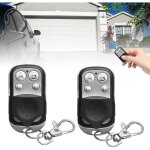2pcs telecommande universelle portail, 433 mhz clonage cl 4 boutons tlcommande porte - cls tlcommande ...