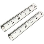 2pcs tube de remplacement en verre pour pluviom�tre, capacit� 5 pouces, jardin et cour