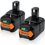 Pdstation - 2x 18v 7. 0ah p108 remplacement de batterie pour ryobi 18v one + p108 rb18l25 rb18l13 rb18l50 ...
