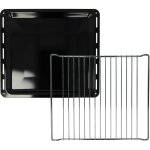 2x 1x plaque de four, 1x grille (kit de 2 pi�ces) compatible avec leonard lhn1310x, lhn1311x four - 42, ...