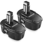 Pdstation - 2x batterie 18v 4600mah ni - mh pour dewalt dc9096 de9039 de9095 de9096 de9503 dw9095 dw9096 ...