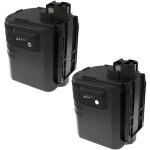 Extensilo - 2x batteries compatible avec bosch gbh 24vre, gbh24vre, gbh24vrf outil lectrique (3300 mah, ...