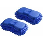 2x �ponge de nettoyage de voiture en microfibre chenille gant de lavage microfibre chenille pour la voiture ...