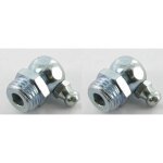 Cyclingcolors - 2x graisseur 1 / 4 bsp angle 90 � embout graissage pompe � graisse manuelle hydraulique ...