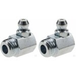 Cyclingcolors - 2x graisseur m10x1 angle 90� embout graissage pompe � graisse manuelle hydraulique tracteur ...