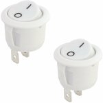 2x interrupteur m�canique � bascule rond r13 230v 4a bipolaire on off automatisation commutateur bandeau ...
