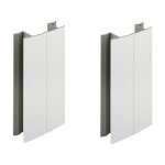 2x jonction de plinthe 100mm blanc mat multi angle angulaire coin cuisine raccord connecteur pied de ... 2x jonction de plinthe 100mm blanc mat multi angle angulaire coin cuisine raccord connecteur pied de ...