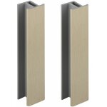 2x jonction de plinthe 100mm finition acier inoxydable poli inox cuisine raccord connecteur pied de meuble ...