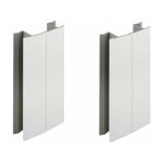 2x jonction de plinthe 120mm finition blanc mat multi angle angulaire coin cuisine raccord connecteur ... 2x jonction de plinthe 120mm finition blanc mat multi angle angulaire coin cuisine raccord connecteur ...