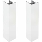 2x jonction de plinthe 150mm blanc brillant angle angulaire coin cuisine raccord connecteur pied de meuble ... 2x jonction de plinthe 150mm blanc brillant angle angulaire coin cuisine raccord connecteur pied de meuble ...