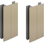 2x jonction de plinthe 150mm finition acier inoxydable inox multi angle angulaire coin cuisine raccord ...