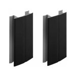 2x jonction de plinthe 150mm noir brillant multi angle angulaire coin cuisine raccord connecteur pied ... 2x jonction de plinthe 150mm noir brillant multi angle angulaire coin cuisine raccord connecteur pied ...