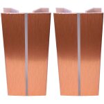 2x jonction de plinthe multiangle en pvc connecteur socle cuisine raccord profil, hauteur 150mm finition ...