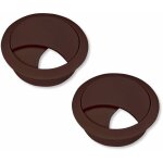 Cyclingcolors - 2x passe c�ble bureau table fil diam�tre 68mm encastrable cordon prise ordinateur �cran ...