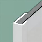 2x profil�s en u blanc pour extr�mit�s adapt�s aux panneaux kinewall design de h de 250 cm