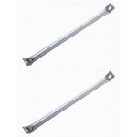 2x raidisseur d'angle de lit rond 383mm acier pour cadre latte sommier meuble barre de renfort