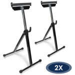 2x servante d'atelier � rouleau support � rouleaux r�glable en hauteur 68 - 108cm outils garage atelier ...