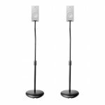 Support de haut - parleur compatible avec : universel sol 4, 5 kg hauteur r�glable abs / acier noir