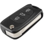 3 buttons key fob case replacement compatible for crday hyundai i20 i30 i35 ix20 ix35