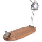 3 claveles - porte - jambon pliable, pivotant en 2 positions, en bois of bambou et acier inoxydable - ... 3 claveles - porte - jambon pliable, pivotant en 2 positions, en bois of bambou et acier inoxydable - ...