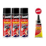 Lot de 3 colles multi - usages pulv�risable n�opr�ne 200ml + offert 1 colle contact n�opr�ne liquide ...