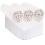 Bbla - 3 draps housse 70x140 cm blanc + 2 al�ses en coton bio