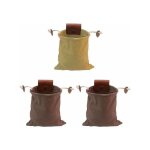 3 ensemble de pochette de recherche de nourriture pu portable mini cordon sac poche camping chasse cadeaux ...