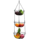 3 étages paniers de fruits amovible panier suspendu en métal trois couches de stockage paniers rack de ... 3 étages paniers de fruits amovible panier suspendu en métal trois couches de stockage paniers rack de ...