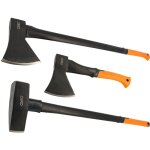 3 haches acier forg manche trimatire - hachette 36cm - hache 87cm - merlin 4. 6kg hache de fendage ...