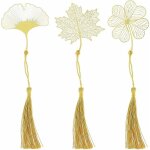3 pices signets en mtal 3d signets en feuille de mtal or gland dcorationsignets en mtalcadeaux cratifs ...