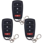 3 pi�ces t�l�commande de porte de garage clonage t�l�commande 433 mhz t�l�commande universelle sans fil ...